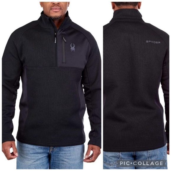 Spyder Men’s Bandit Half Zip Fleece Pullover Jacket XL - Picture 7 of 15